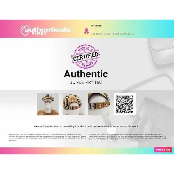 SOLD Burberry London Women's Beige Nova Check & TB Logo Baseball Cap Size M - Picture 13 of 13